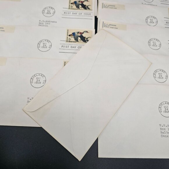 1968 First Day Of Issue Envelopes With 6¢ Duck Waterfowl Stamps Lot of 10 LI3013 - Picture 7 of 7